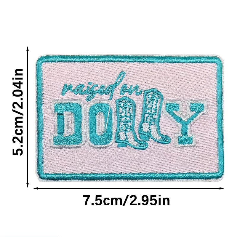 Wholesale Embroidered English letters embroidered hat decoration sticker